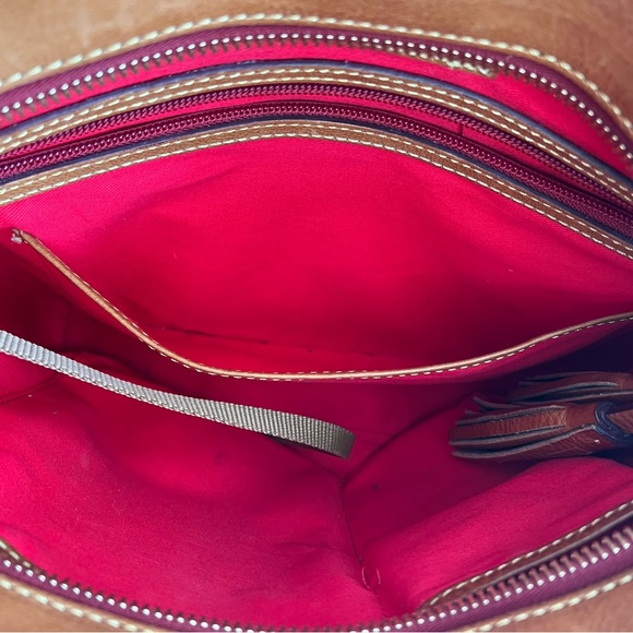 Dooney & Bourke Florentine Leather Small Dixon Hobo in Natural - Picture 4 of 10